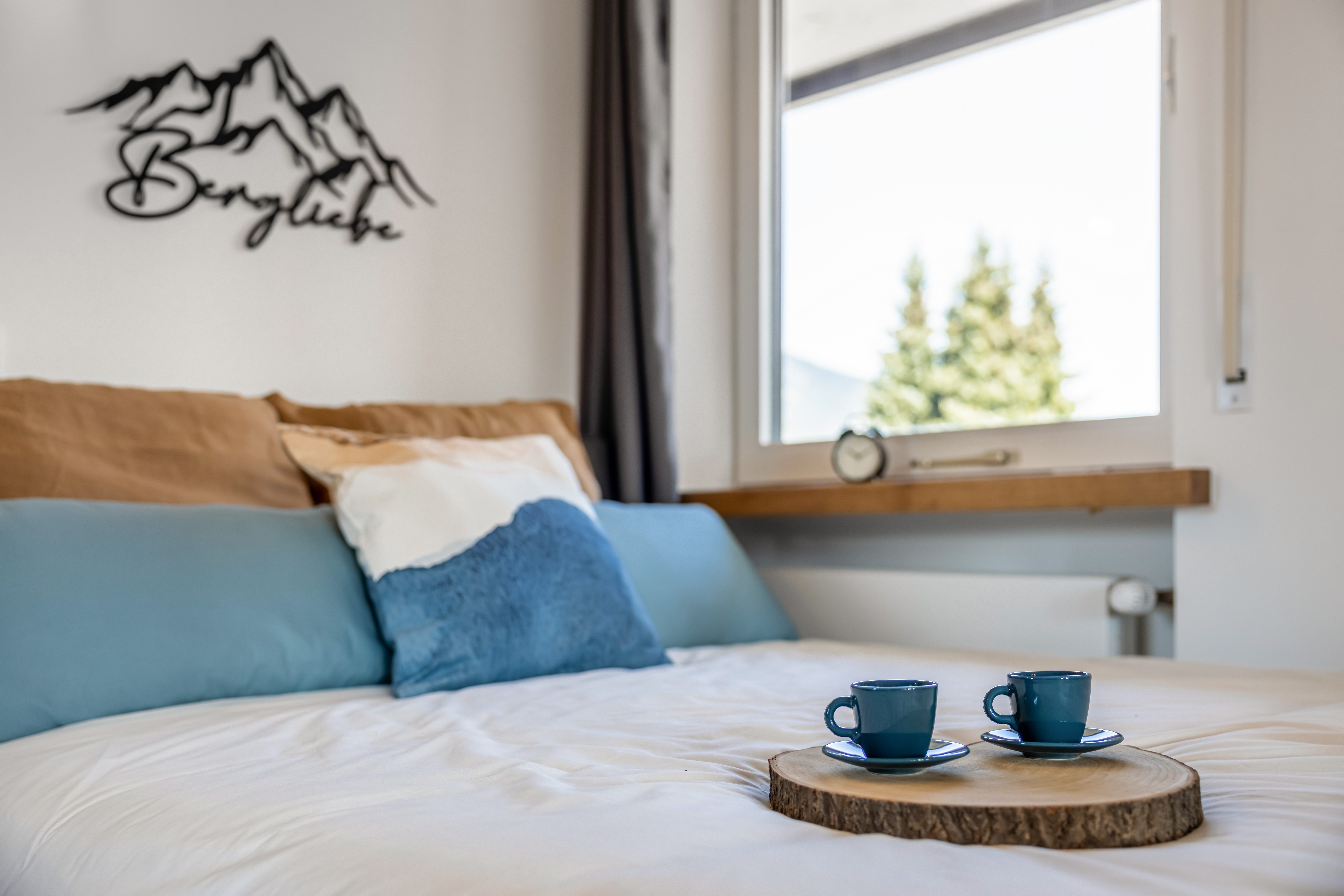 Schlaf- und Ruhezone der Ferienwohnung Oberaudorf